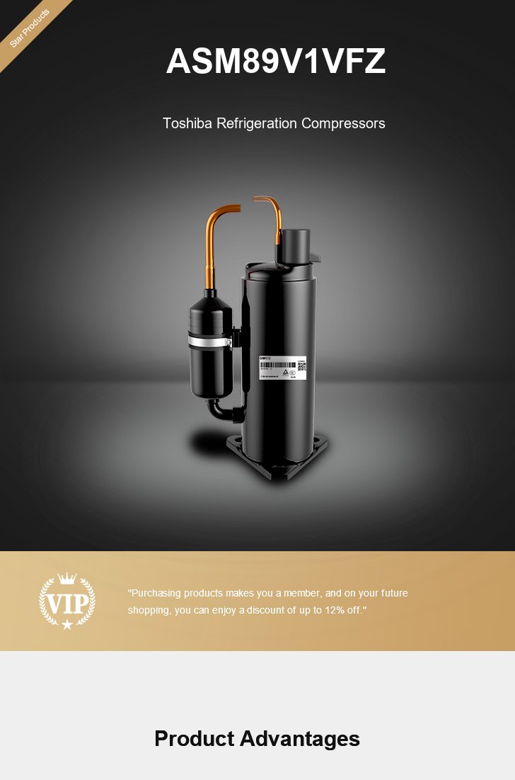 Toshiba Compressor ASM89V1VFZ, technical parameters pdf, structure diagram